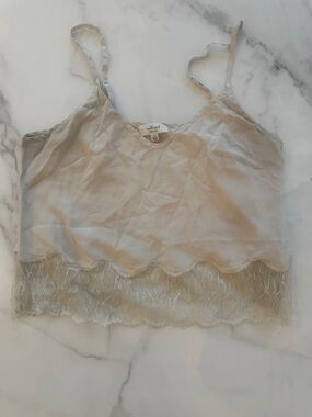 Wilfred Satin Lace Cami in Beige